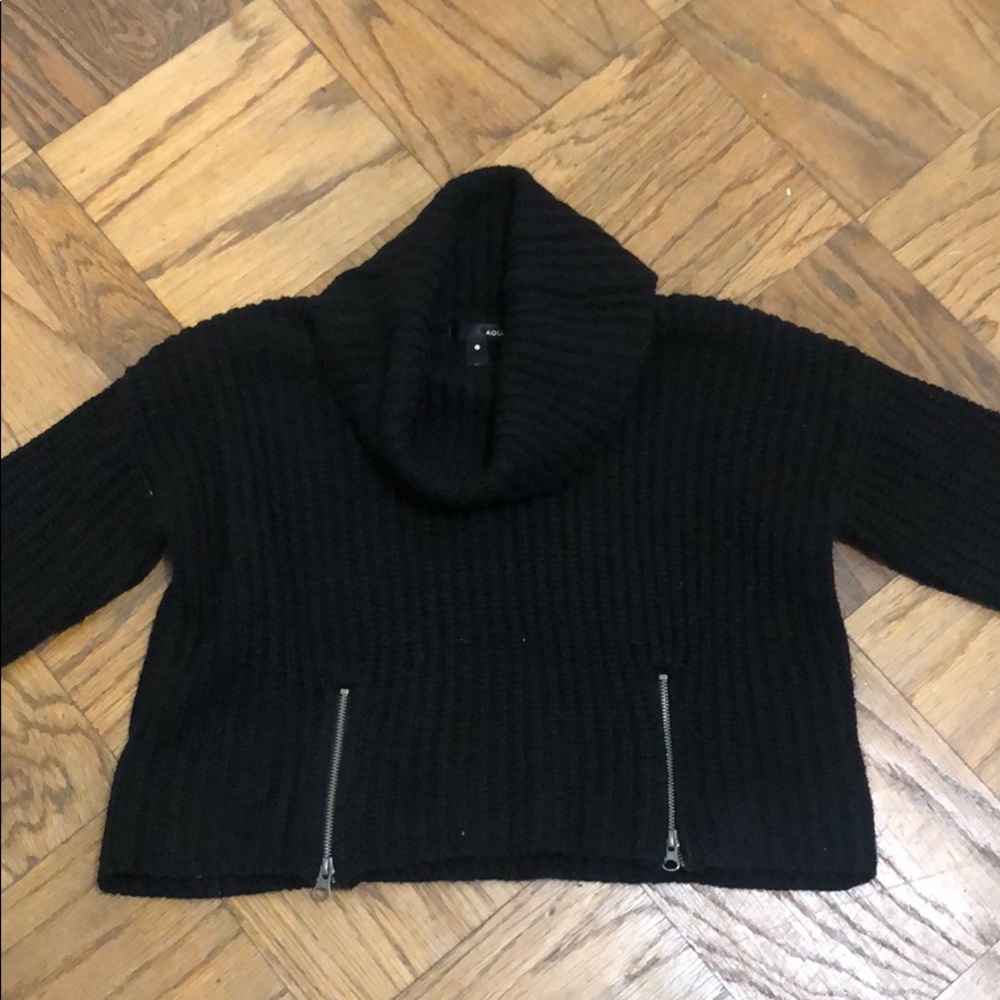 Aqua chunky sweater